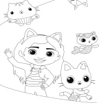 coloriage Gabby Chat a imprimer gratuit