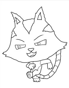 coloriage Gabby Chat a colorier en ligne