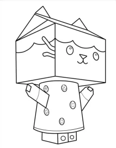 coloriage Gabby Chat a imprimer gratuitement