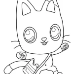 coloriage Gabby Chat pour enfant de 5 ans