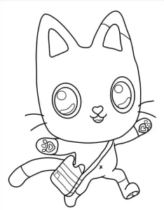 coloriage Gabby Chat pour enfant de 5 ans