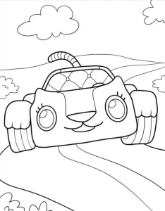 coloriage Gabby Chat pour enfant de 2 ans