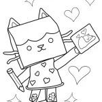 télécharger coloriage Gabby Chat gratuit