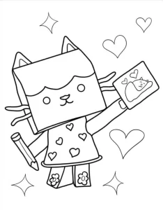 télécharger coloriage Gabby Chat gratuit