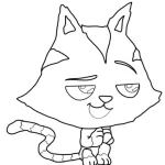 coloriage Gabby Chat pour enfant de 7 ans