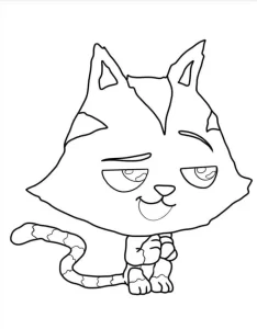 coloriage Gabby Chat pour enfant de 7 ans