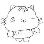 coloriage Gabby Chat a colorier en ligne gratuitement