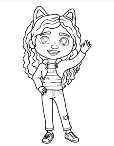 coloriage Gabby Chat pour enfant de 5 ans