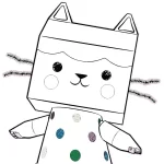 coloriage Gabby Chat a colorier en ligne gratuitement