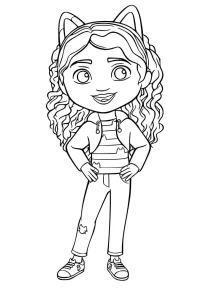 coloriage Gabby Chat et dessin a imprimer