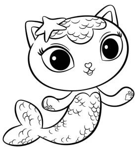 coloriage Gabby Chat a dessiner et imprimer