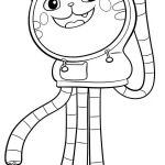 coloriage Gabby Chat à imprimer pour enfant de 3 ans