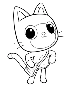 coloriage Gabby Chat pour enfant de 2 ans