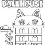 coloriage Gabby Chat a imprimer pour enfant de 4 ans
