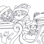 coloriage Gabby Chat à imprimer pour enfant de 9 ans