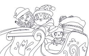 coloriage Gabby Chat à imprimer pour enfant de 9 ans