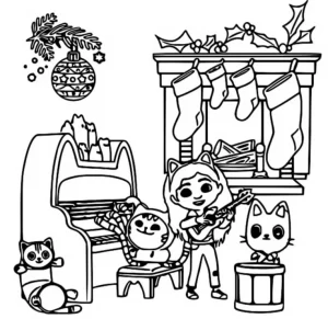 coloriage Gabby Chat pour enfants a imprimer