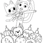 coloriage Gabby Chat pour enfant a imprimer gratuit