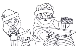 coloriage Gabby Chat a imprimer