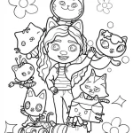 coloriage Gabby Chat a imprimer