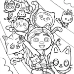 coloriage Gabby Chat pour enfants