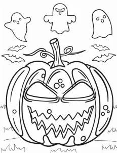 coloriage Halloween pour enfant gratuit
