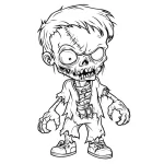 coloriage Halloween à imprimer pour enfant de 6 ans