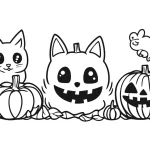 coloriage Halloween à imprimer a4