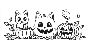coloriage Halloween à imprimer a4