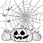 coloriage Halloween à imprimer pour enfant de 7 ans