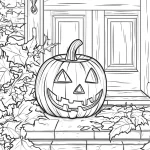 coloriage Halloween à imprimer pour enfant de 6 ans