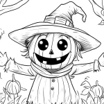 coloriage Halloween à imprimer pour enfant de 2 ans