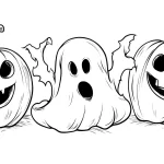 coloriage Halloween a imprimer pour enfant de 4 ans