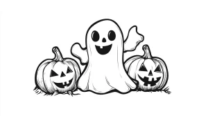 coloriage Halloween pour enfant de 4 ans