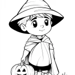 coloriage Halloween pour enfant gratuit