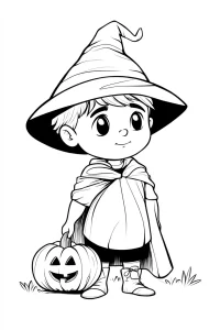 coloriage Halloween pour enfant gratuit