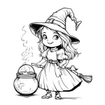 coloriage Halloween à imprimer pour enfant de 10 ans