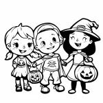 coloriage Halloween pour enfant de à imprimer