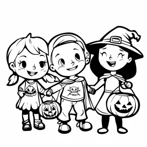 coloriage Halloween pour enfant de à imprimer