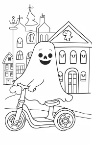 coloriage Halloween et découpage à imprimer