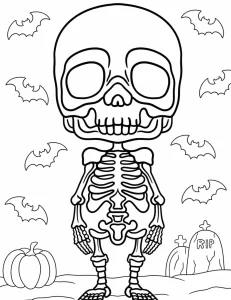coloriage Halloween à imprimer pour enfant de 4 ans