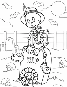 coloriage Halloween à imprimer a4