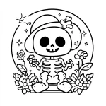 coloriage Halloween à imprimer pour enfant de 7 ans