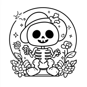 coloriage Halloween à imprimer pour enfant de 7 ans