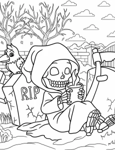 coloriage Halloween à imprimer pdf gratuit