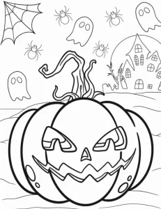 télécharger coloriage Halloween gratuit