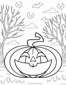coloriage Halloween à imprimer pour enfant de 10 ans
