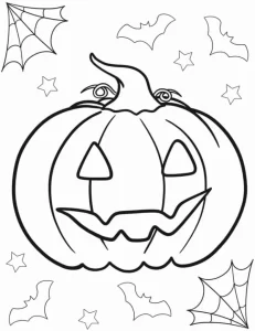 image de coloriage Halloween pour enfant