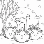 coloriage Halloween à imprimer pour enfant de 9 ans