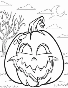 coloriage Halloween pour enfants a imprimer gratuit
